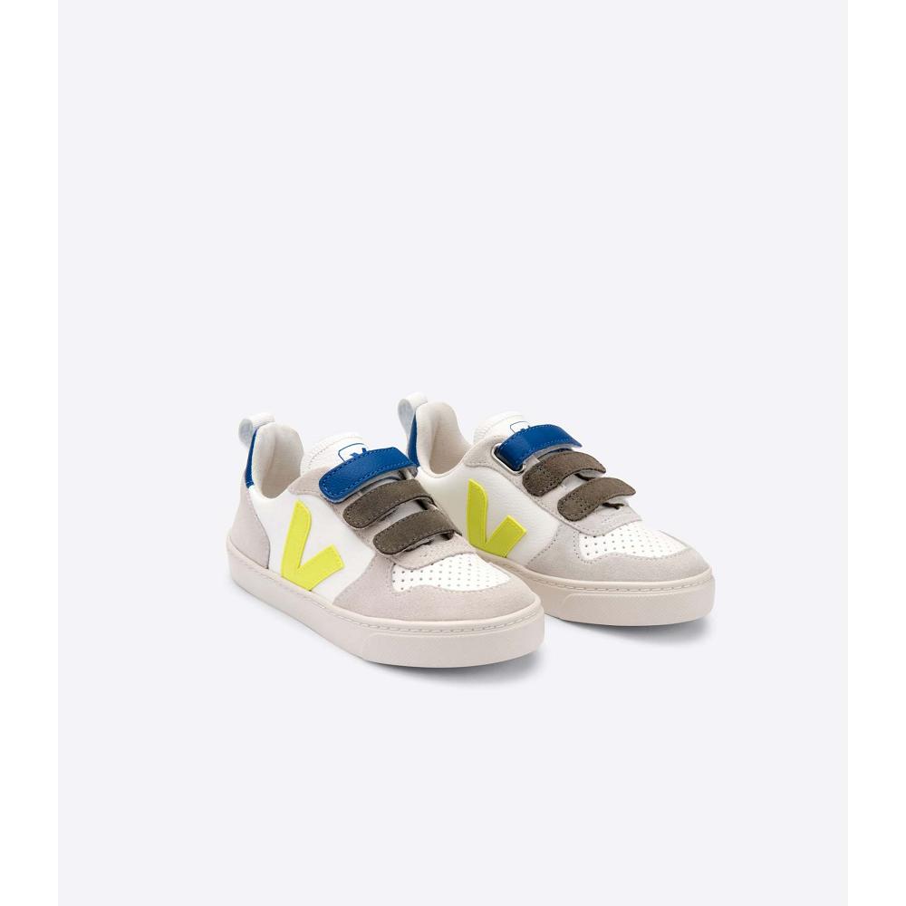 Veja V-10 X BONTON Kids' Sneakers White/Blue | CA 843WNB